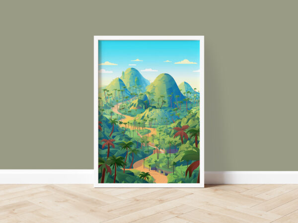 Philippines Chocolate hills mockup photo