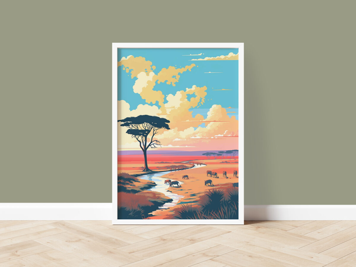 African safari mockup photo