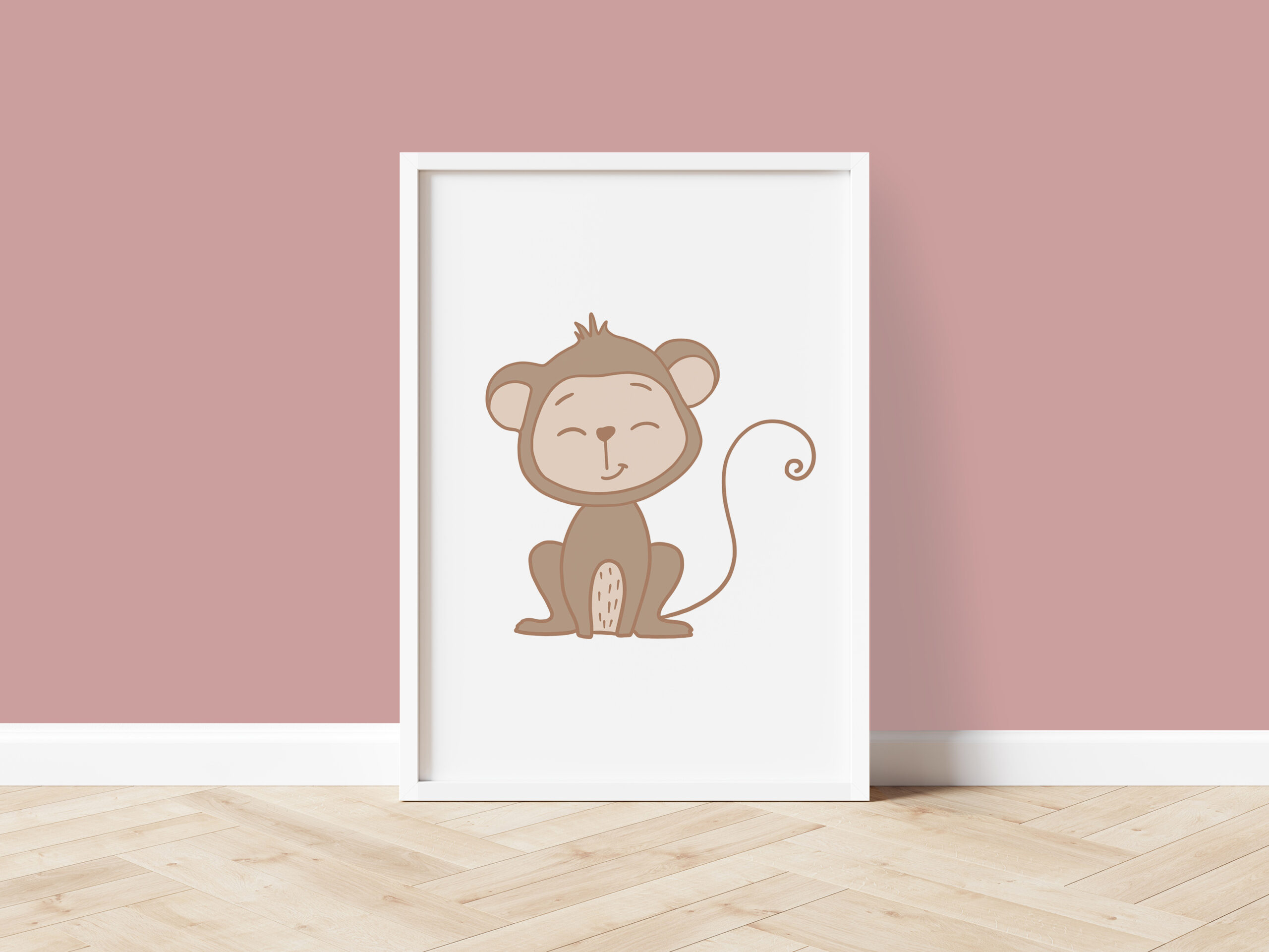 Monkey Nursery Print